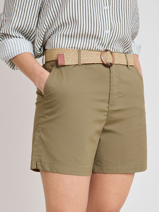 PANTAL&Oacute;N CORTO CINTUR&Oacute;N Kaki image number null