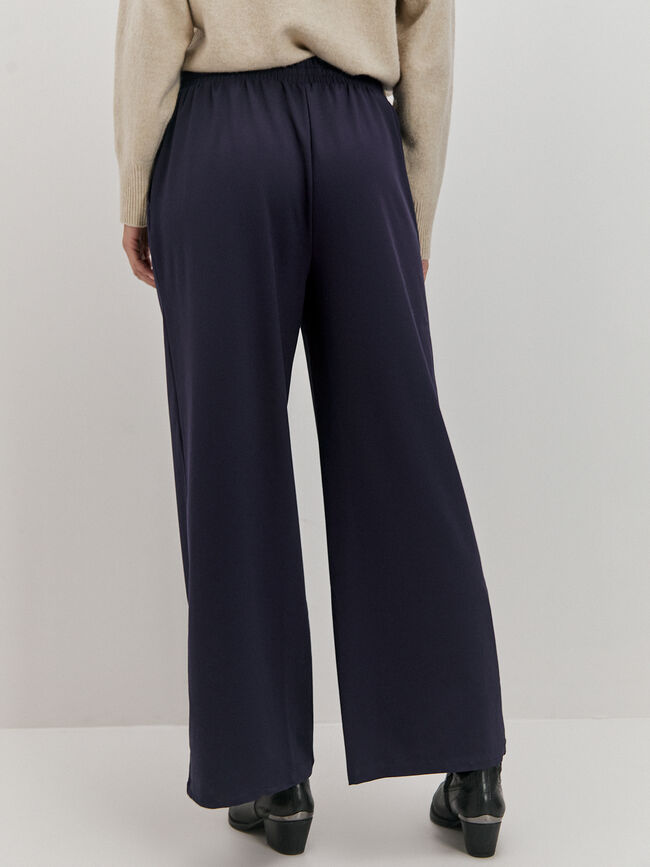 PANTALÓN PALAZZO Azul Marino