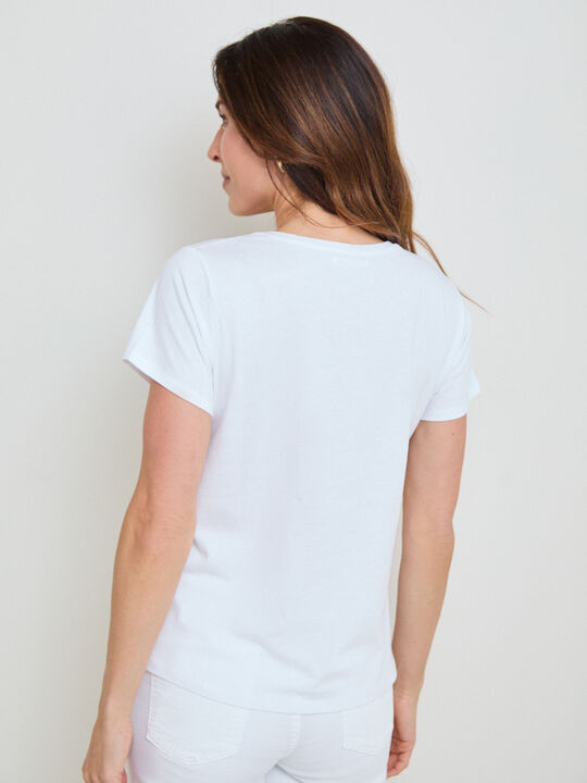 CAMISETA C&Oacute;CTEL MARGARITA Blanco Optico image number null
