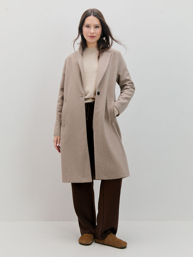 ABRIGO LARGO PAÑO Arena