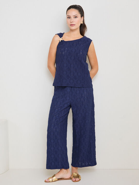 TOP CON JOYA Azul Noche image number null