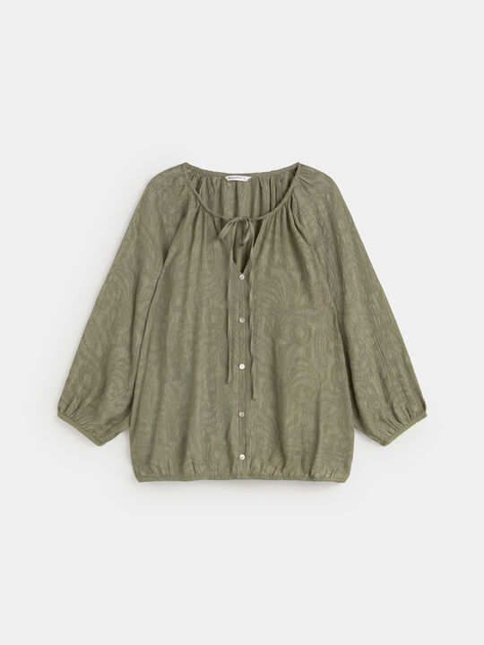 BLUSA DETALLE Kaki image number null