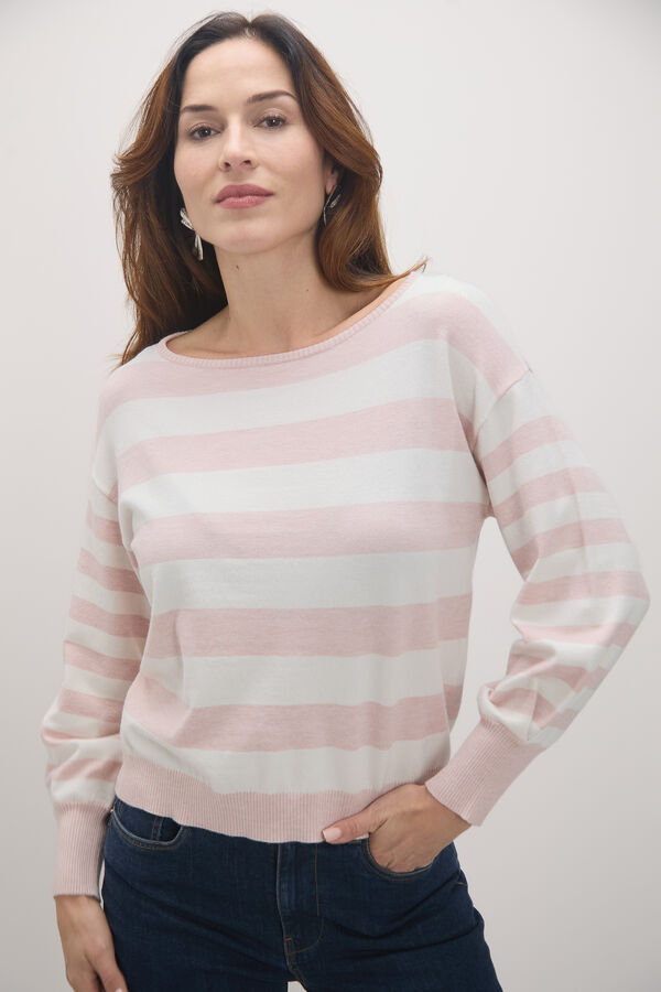 JERSEY RAYA BICOLOR Rosa