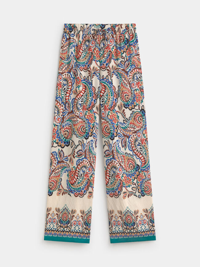 PANTAL&Oacute;N ANCHO GOMA Crudo