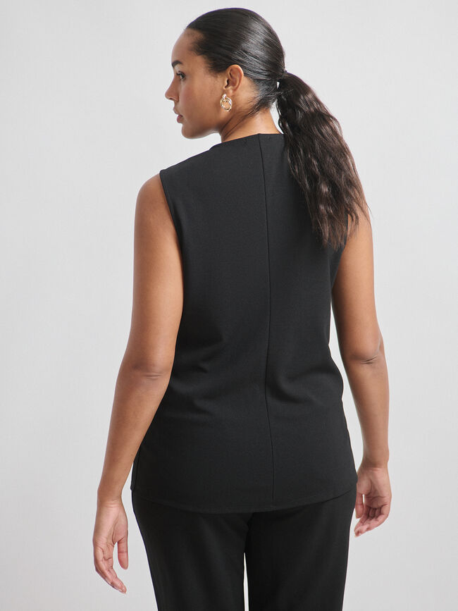 CHALECO BOTONES JOYA Negro