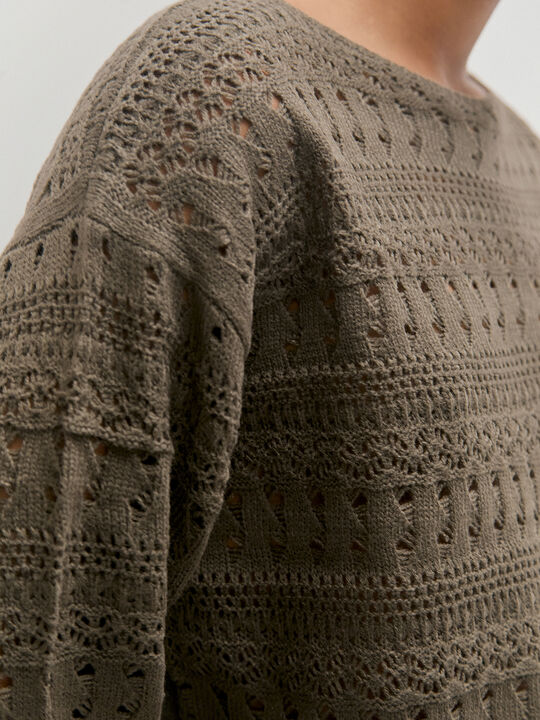 JERSEY CALADO REDONDO Kaki image number null