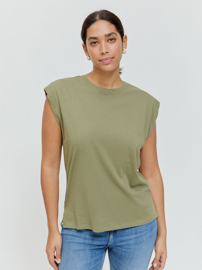 CAMISETA RECTA Kaki