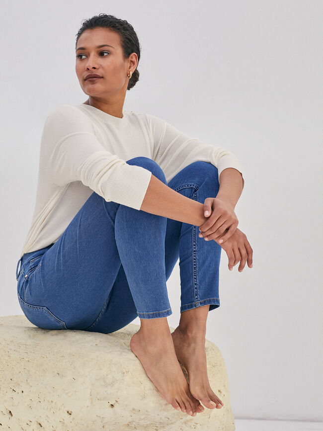 Denim Jegging Mid blue
