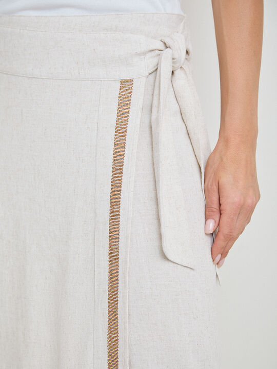 FALDA PAREO BORDADO Crudo image number null