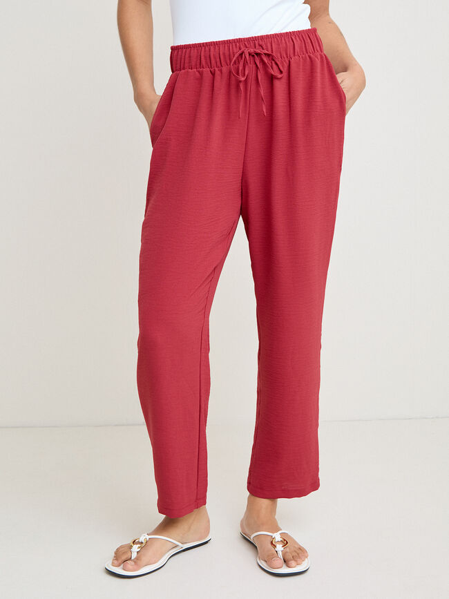 PANTAL&Oacute;N JOGGER Rojo Cabaret