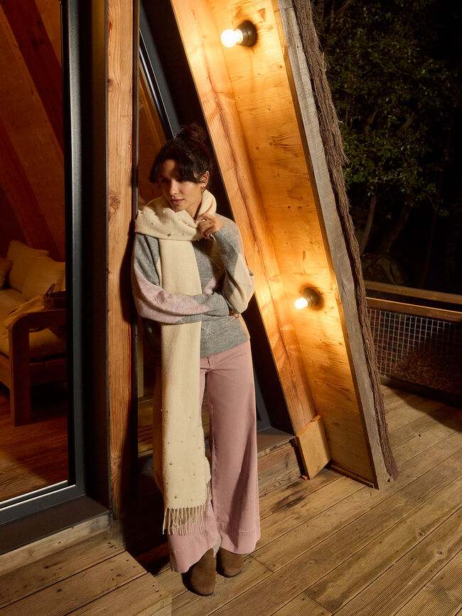 SUPER WIDE LEG TRENZA Rosa