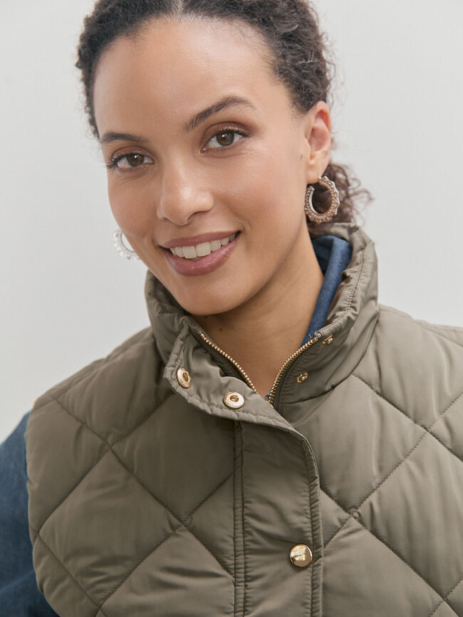 CHALECO BÁSICO kaki oscuro