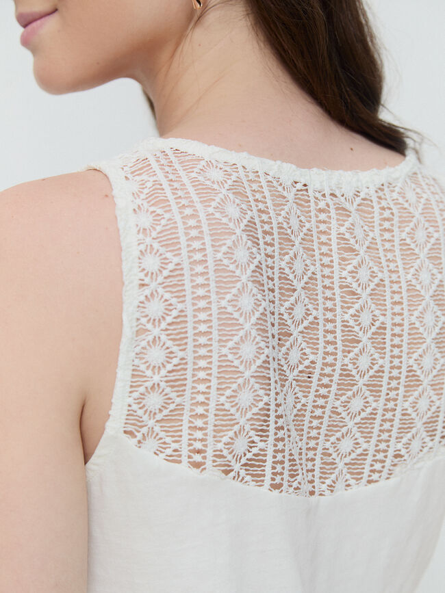 TOP CANSESU Blanco Hueso