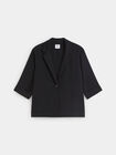 BLAZER LARGA FLUIDA Negro