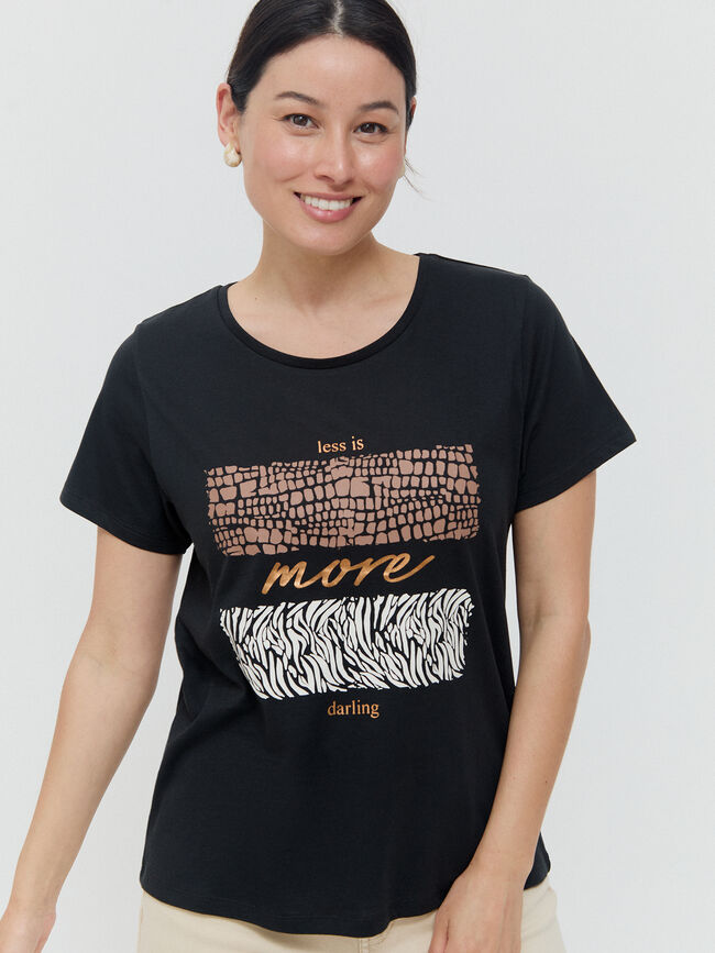 CAMISETA POSICIONAL ANIMAL Negro