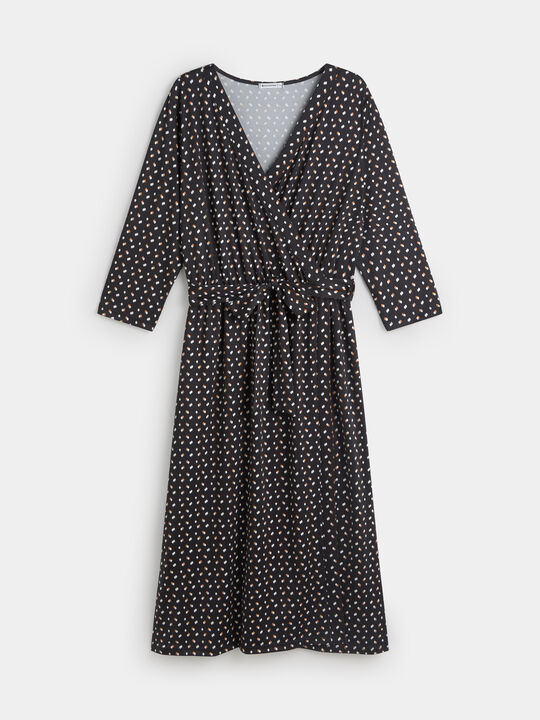 VESTIDO FALSO TOPO EVASEE Estampado 1 image number null