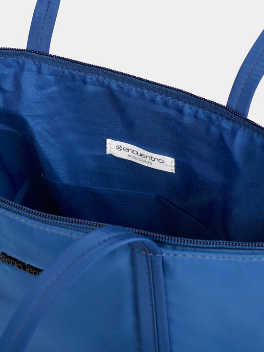 BOLSO SHOPPER Azul Marino image number null