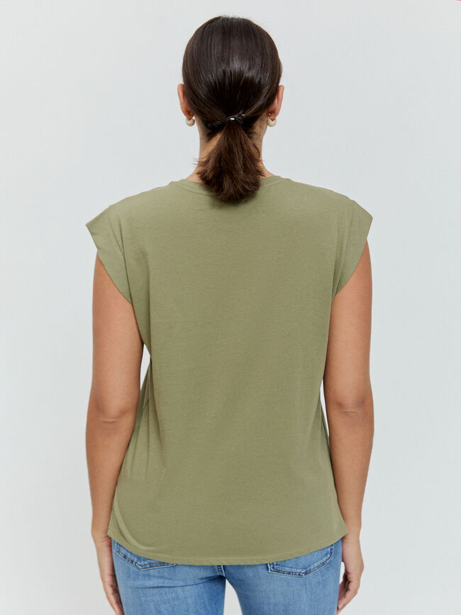 CAMISETA RECTA Kaki