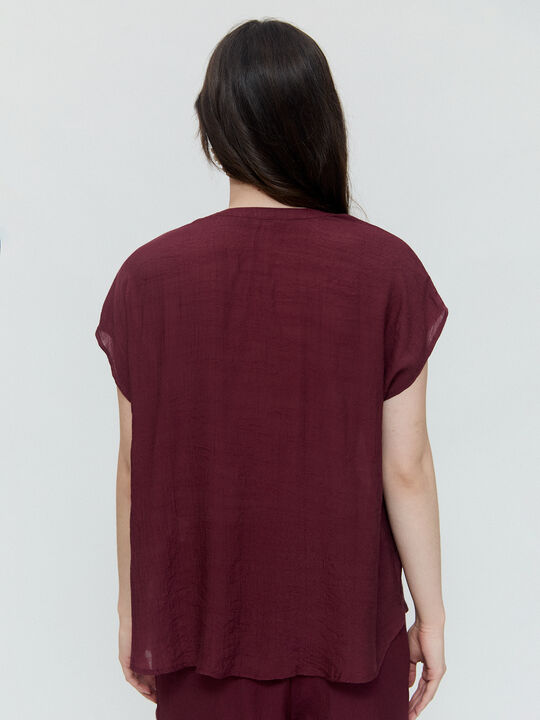 Blusa rústica Vino image number null