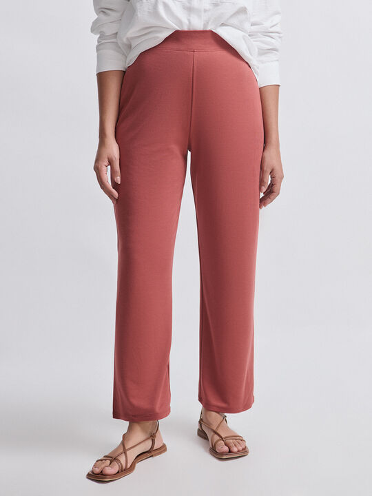 PANTALON RECTO Marron/Naranja image number null