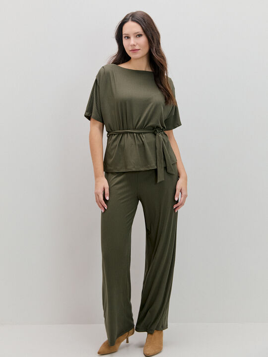 PANTALON CANALE Kaki image number null