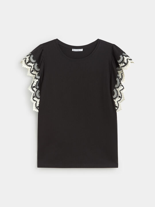 CAMISETA FORNITURA CONTRASTE Negro image number null