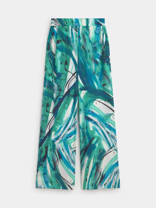 PANTALON ANCHO Blanco Optico