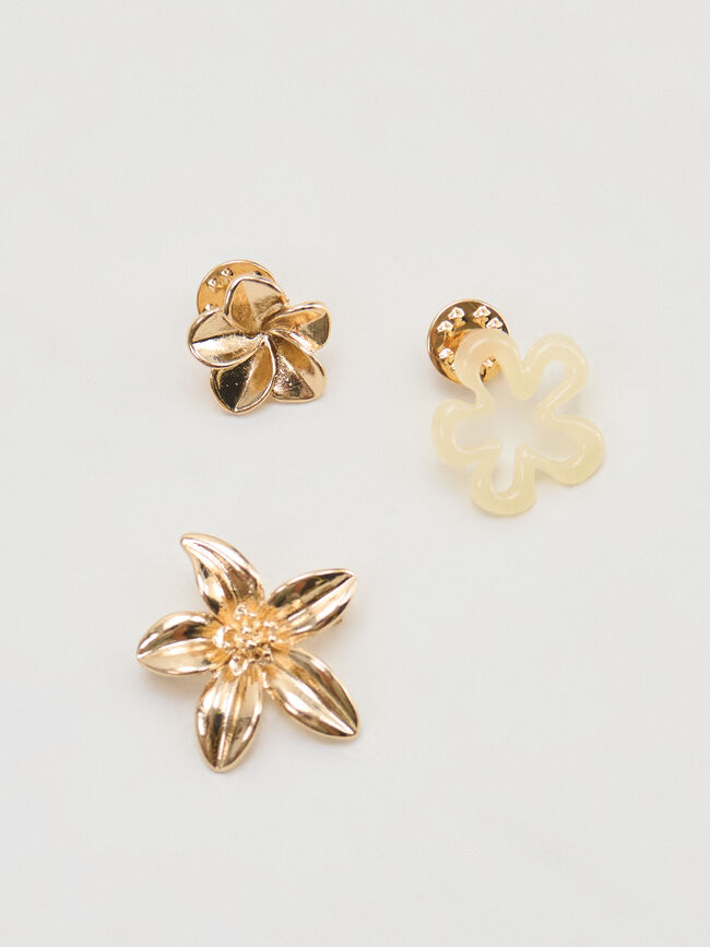 BROCHE FLORES Oro