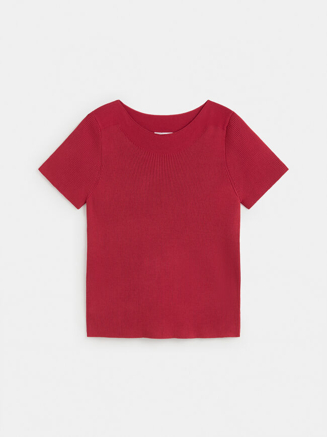 TOP CUELLO BARCO Geranio
