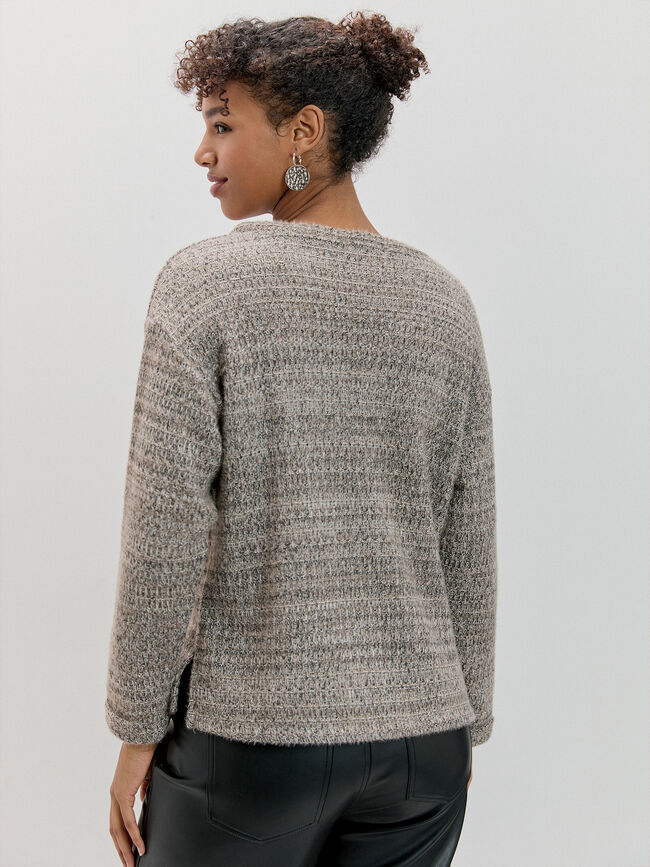 JERSEY TEJIDO TEXTURA Marron