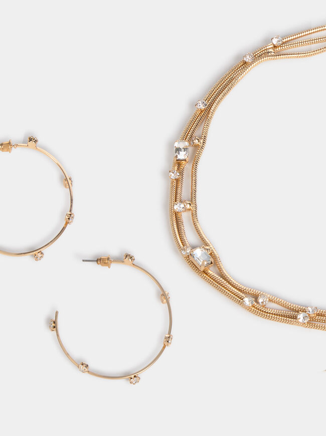 PACK COLLAR PENDIENTES Oro