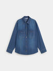 CAMISA VAQUERA BASICA Mid Blue Wash