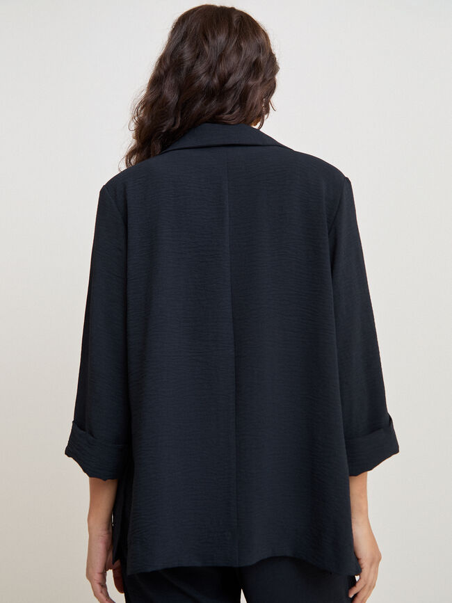 BLAZER LARGA FLUIDA Negro