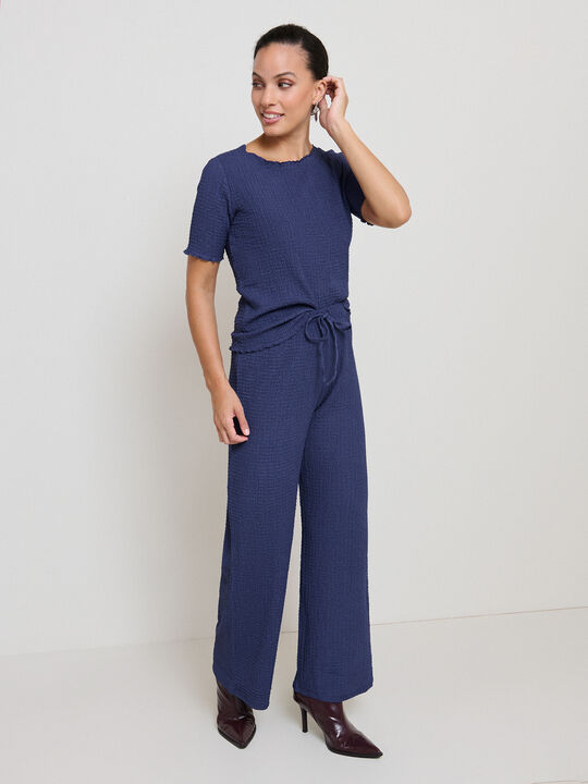 PANTALON TEXTURA Indigo blush image number null