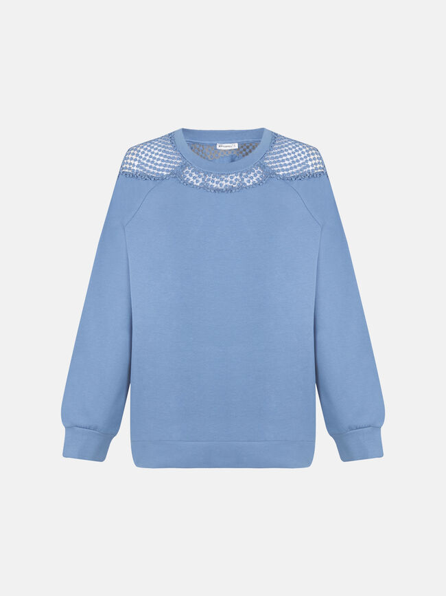 Sudadera detalle hombro Azulon