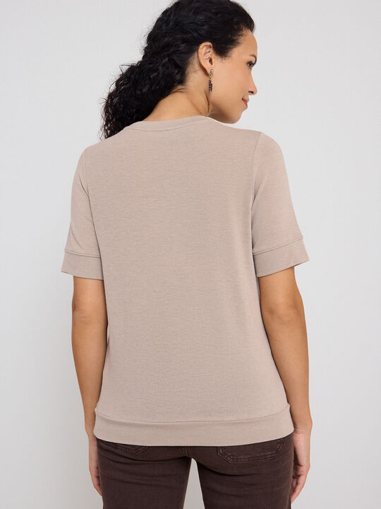 CAMISETA FLOR 3D Piedra image number null