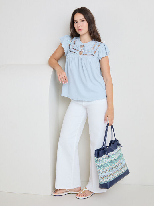 CAMISETA FORNITURA PECHERA Azul Bebe image number null