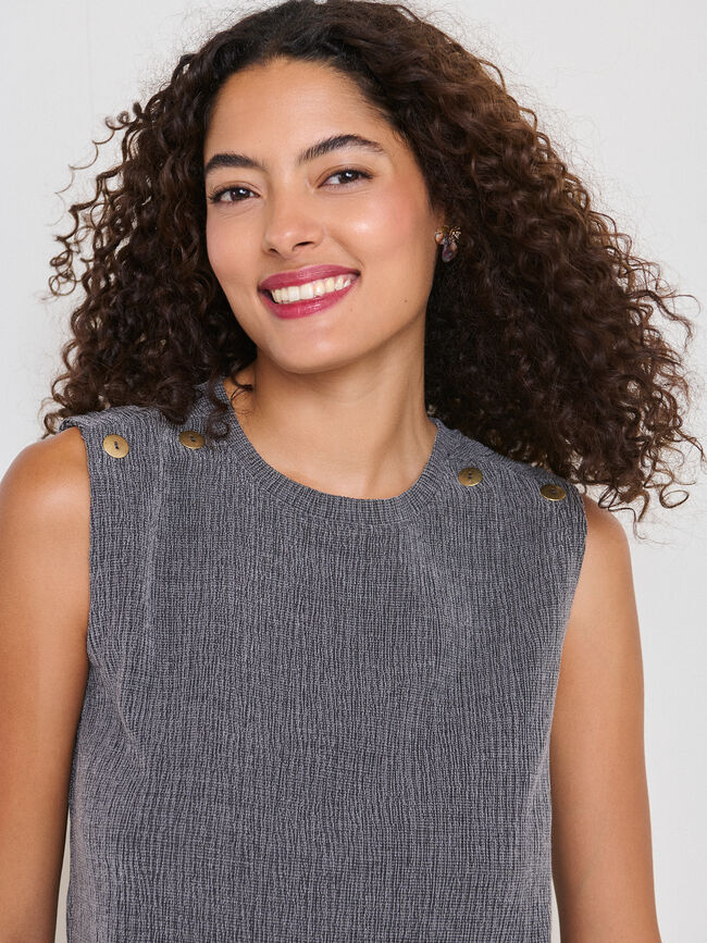 TOP DETALLE TEJIDO gris vigore med