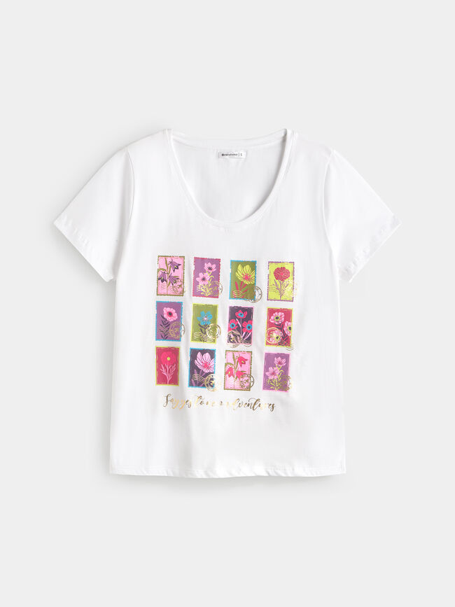 CAMISETA POSICIONAL SELLOS Blanco Optico