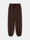 PANTAL&Oacute;N BOMBACHO TIRAS Marron Oscuro