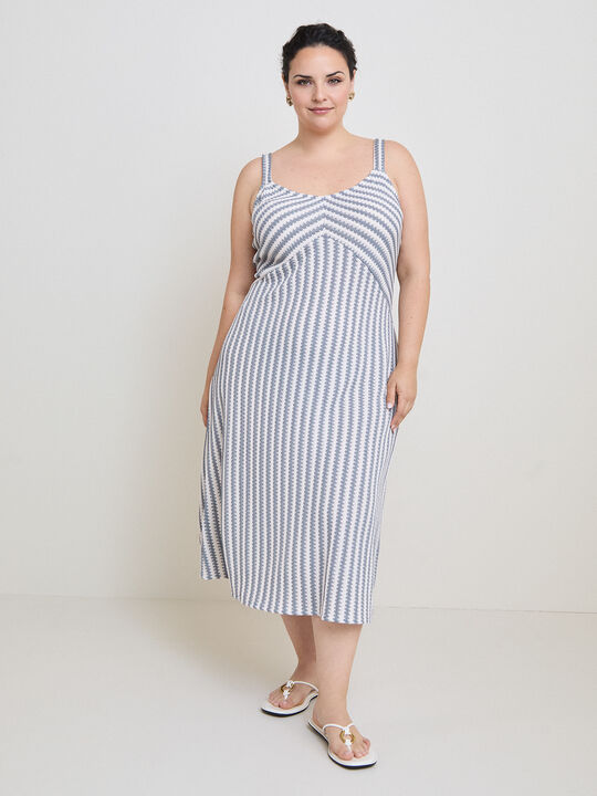 VESTIDO MINI ZIG-ZAG CORTES Rayas 1 image number null