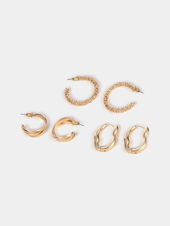 PACK TRES PENDIENTES Oro image number null