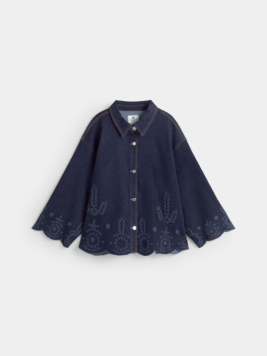 CAZADORA VAQUERA TROQUELADA Dark blue image number null