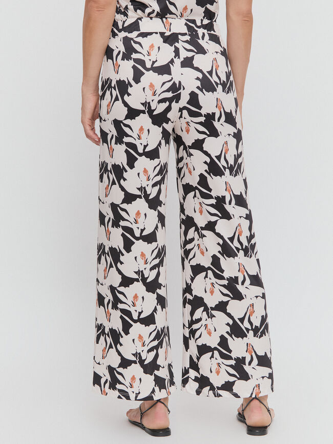 PANTALON ESTAMPADO Negro