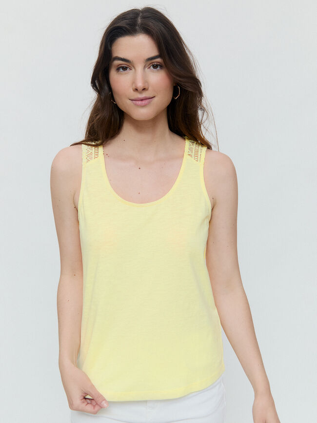 TOP CANSESU Amarillo Pastel