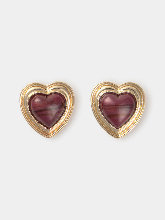 PENDIENTES DORADOS CORAZÓN Oro image number null