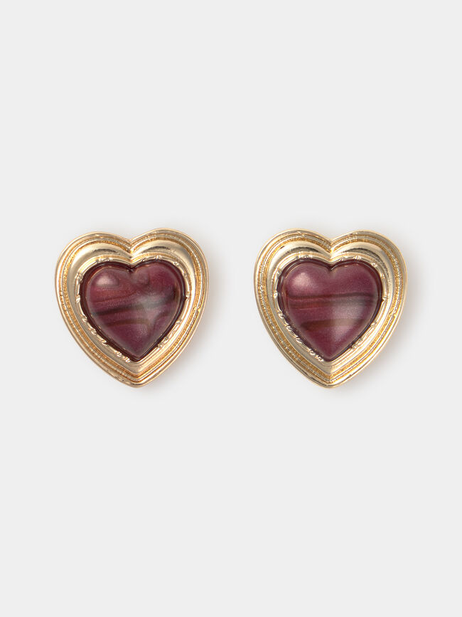 PENDIENTES DORADOS CORAZÓN Oro