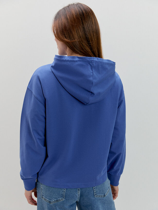 SUDADERA FLOR Azulon