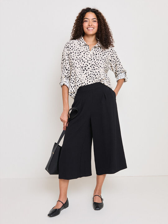 PANTAL&Oacute;N ANCHO BOTONES Negro image number null