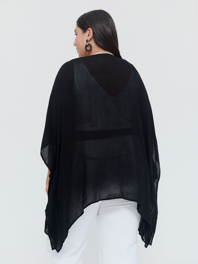 KIMONO DETALLE ENTREDOS Negro
